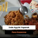 evde yemek yaparak para kazanma