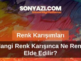 Renk Karışımları – Hangi Renk Karışınca Ne Renk Elde Edilir?